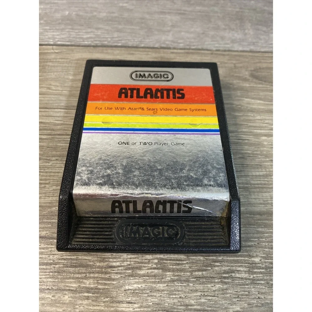 1982 Atari‎ 2600 Imagic Atlantis Game Cartridge Only